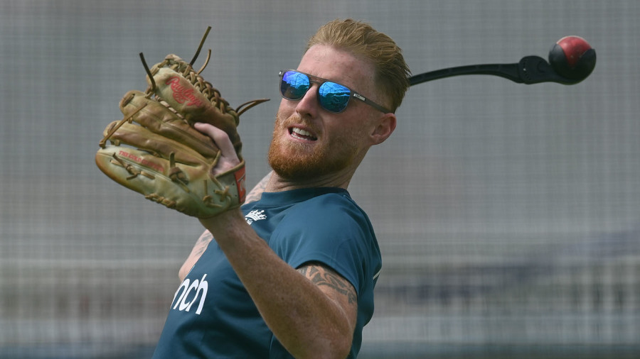 LONDON, ENGLAND - MAY 29: Ben Stokes, the England captain throws a ball in the nets before Thursday's Test match between England and Ireland at Lord's Cricket Ground on May 29, 2023 in London, England. (Photo by Philip Brown/Getty Images)