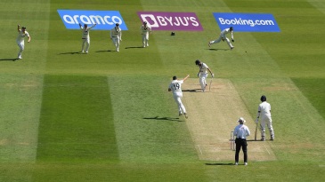 LONDON, ENGLAND - JUNE 08: Scott Boland of Australia celebrates the wicket of Shubman Gill of India during day two of the ICC World Test Championship Final between Australia and India at The Oval on June 08, 2023 in London, England. (Photo by Alex Davidson-ICC/ICC via Getty Images)