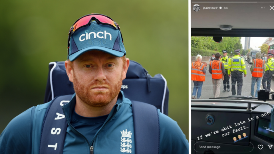 Just Stop Oil protestors delay England team on journey to Lord’s for Ireland Test