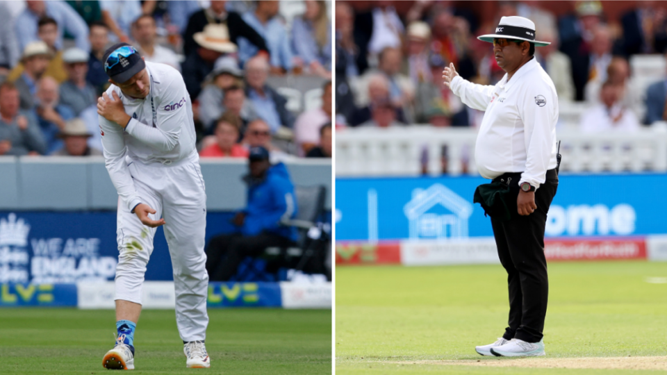 Ashes 2023: England ‘bewildered’ after umpires force Ollie Pope to field despite external blow