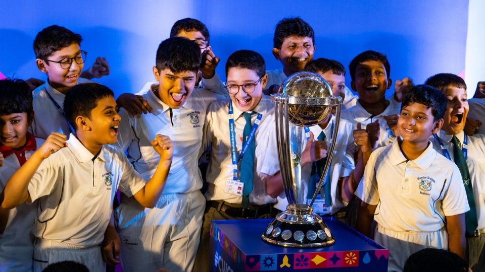 ICC ODI World Cup 2023 trophy hosted at Bombay Scottish School in Mumbai