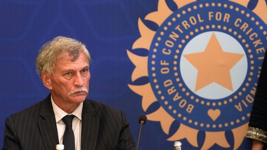 Newly elected President of the Board of Control for Cricket in India (BCCI) Roger Binny attends the board's Annual General Meeting in Mumbai, India, Tuesday, Oct. 18, 2022. (AP Photo/Rajanish kakade)
