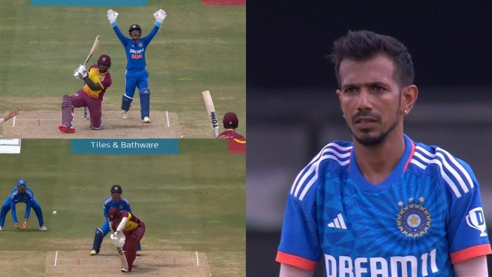 WATCH: Yuzvendra Chahal stuns West Indies by striking twice in the same over during the 1st T20I – WI vs IND 2023