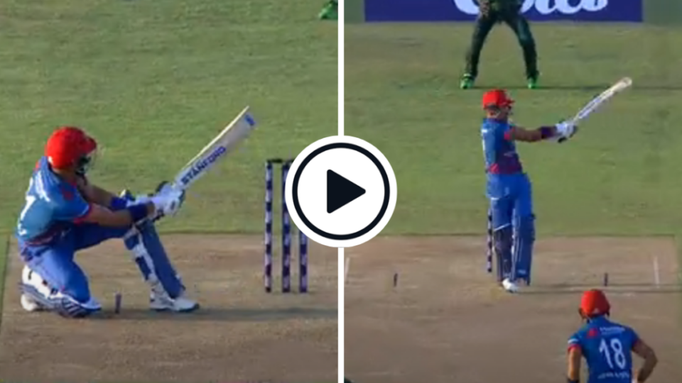 Watch: Rahmanullah Gurbaz scoops, chips, pulls and glides Haris Rauf for four fours in four balls in historic ODI hundred