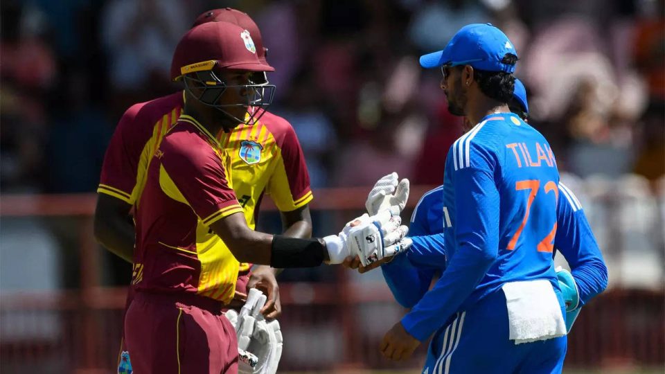 2nd T20I: West Indies register thrilling two-wicket victory over India