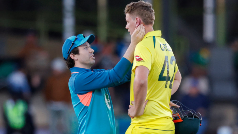 SA v AUS: Australia handed World Cup injury scare as Cameron Green retires hurt after being hit by bouncer