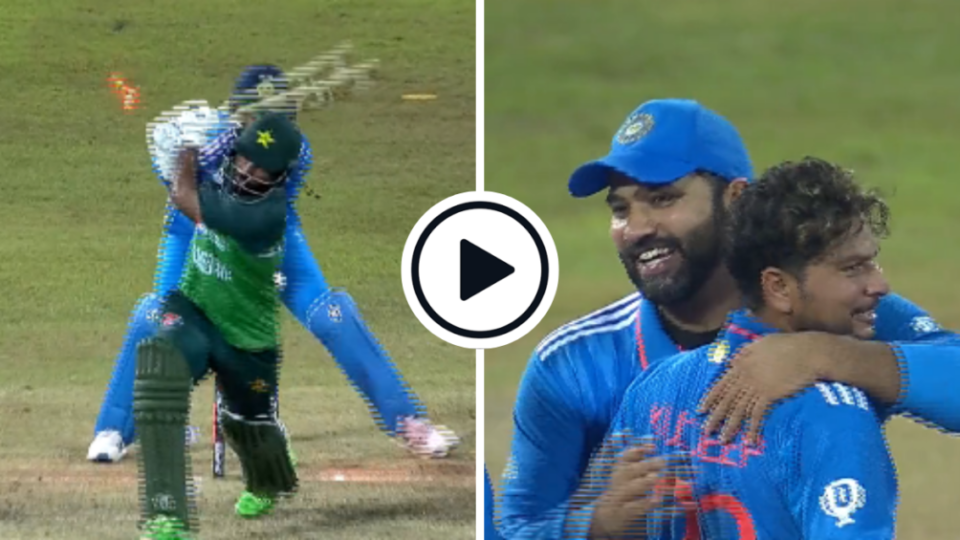 Watch: Kuldeep Yadav bamboozles Fakhar Zaman with straighter one, finishes with five-for in record win